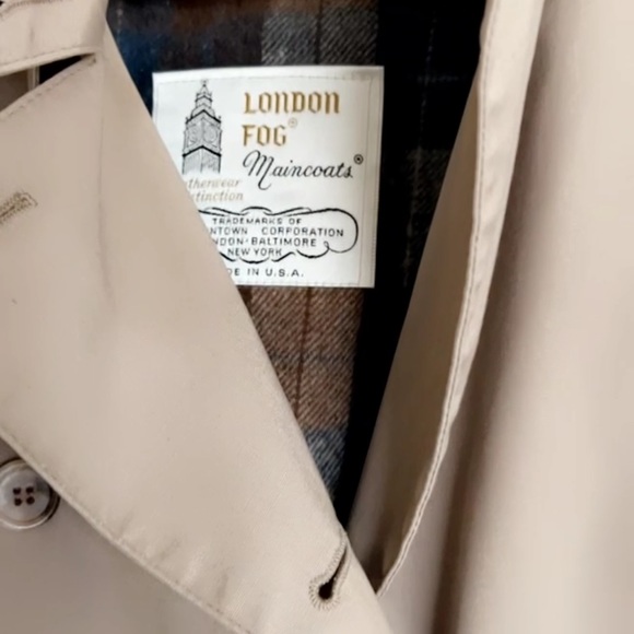 Full Length London Fog Wool lined trench size Medium - Picture 3 of 5